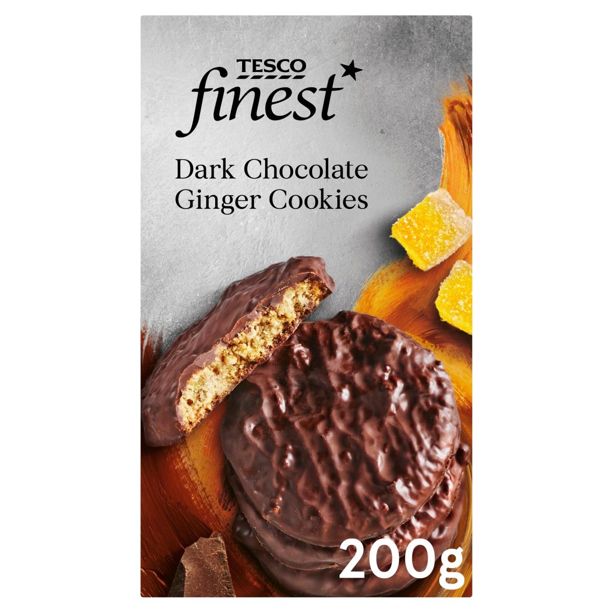 Finest Dark Chocolate Ginger Cookies