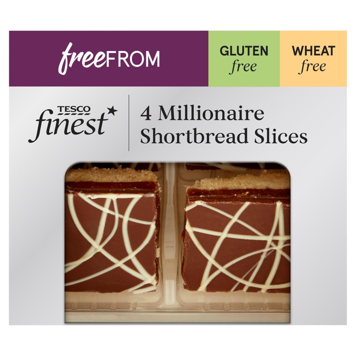 Finest Free From Millionaire Shortbread Slices