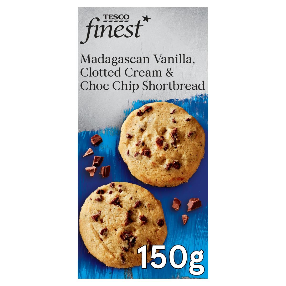 Finest Madagascan Vanilla Clotted Cream & Choc Chip Shortbread