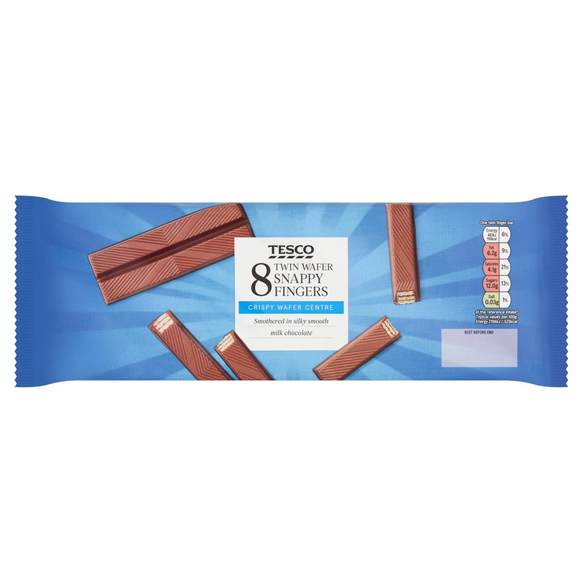 Snappy Fingers Milk Chocolate Wafer Biscuit Bars Multi-Pack