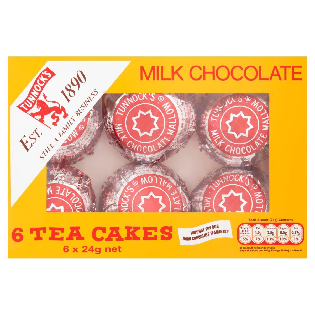 Milk Chocolate Tea Cakes