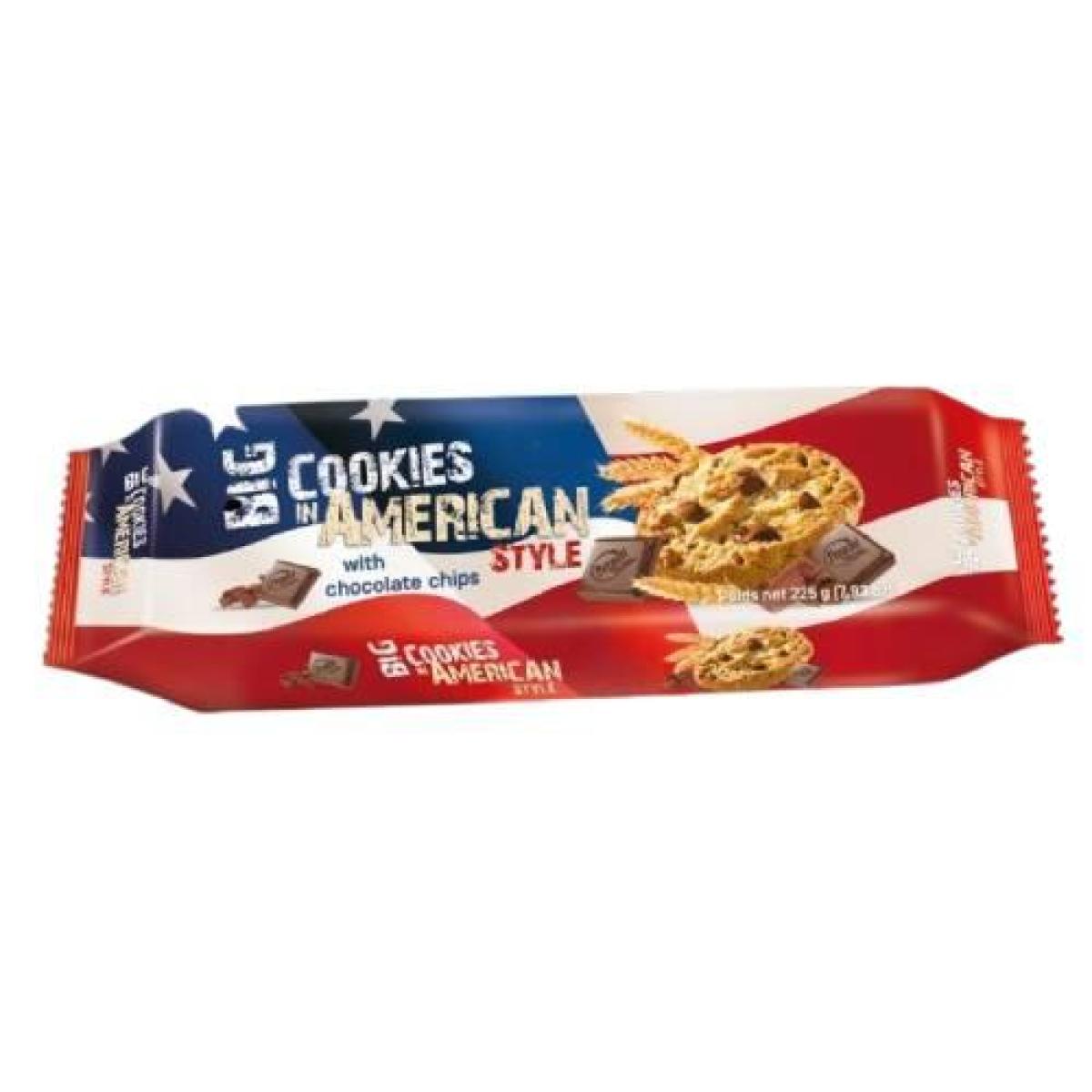 Big Cookies In American Style With Chocolate Chips