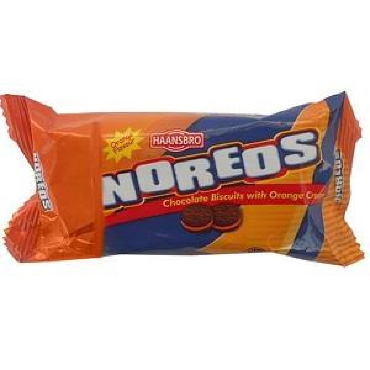 Noreos Chocolate Biscuits With Orange Cream