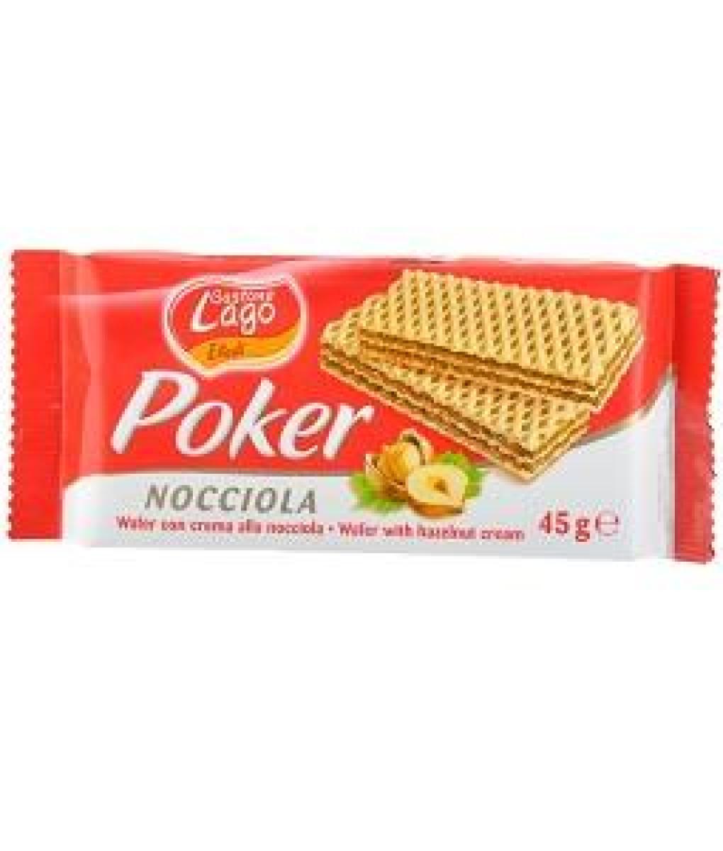 Poker Cream Wafers Nocciola