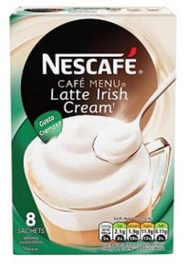Latte Irish Cream 22 g Each x8