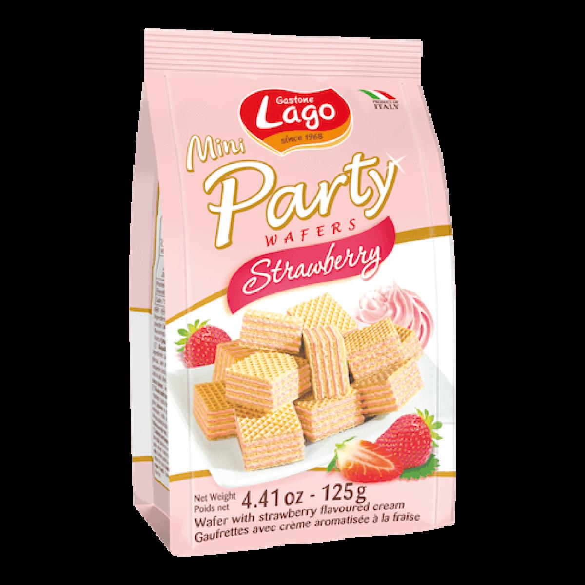 Mini Party Strawberry Wafers