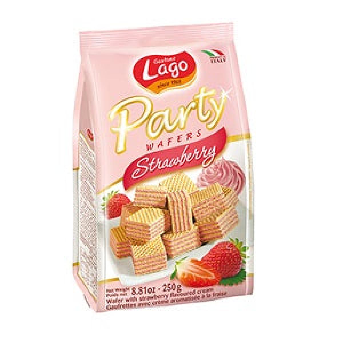 Gastone Lago Party Wafers With Strawberry Cream