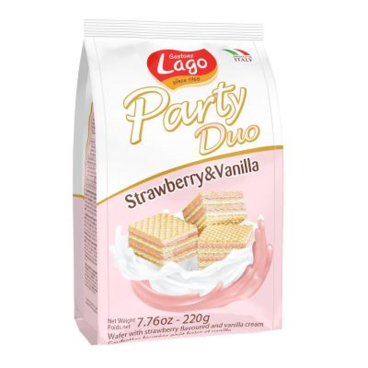 Party Duo Strawberry & Vanilla Cream Wafer
