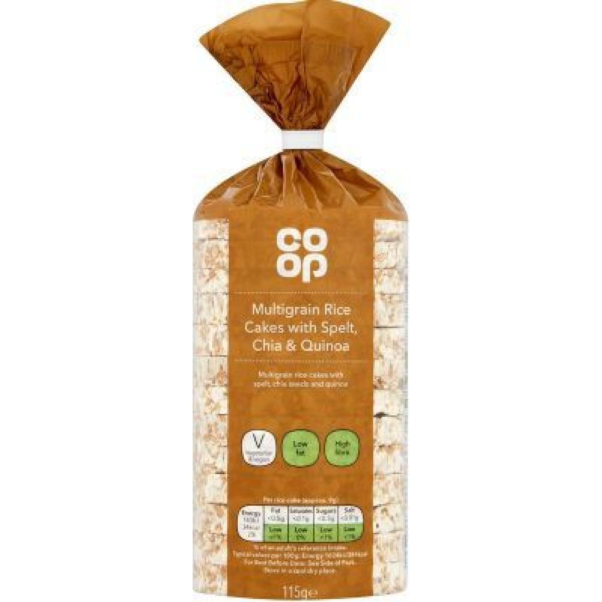 Co Op Multi-Grain Rice Cakes With Spelt Oats & Quinoa