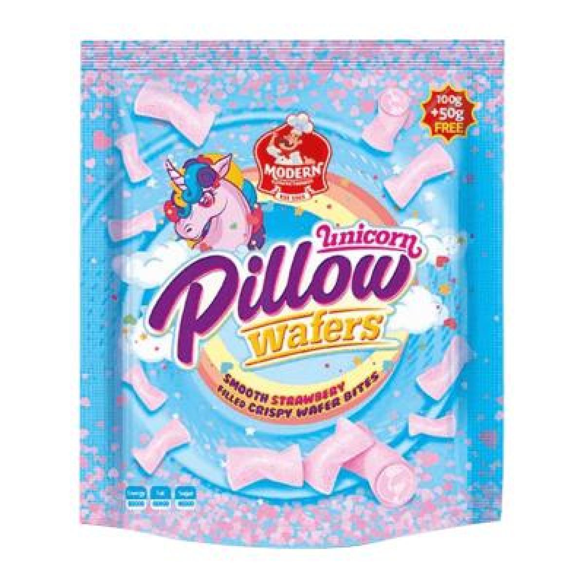 Unicorn Pillow Smooth Strawberry Cream Wafers