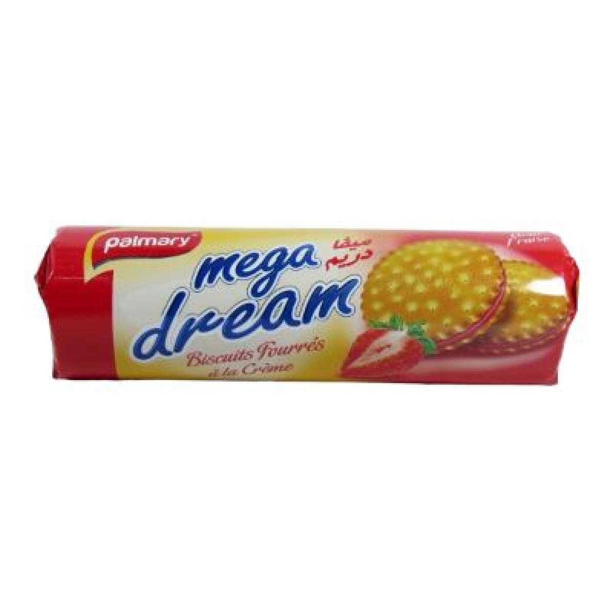 Mega Dream Cream Filled Biscuits Strawberry