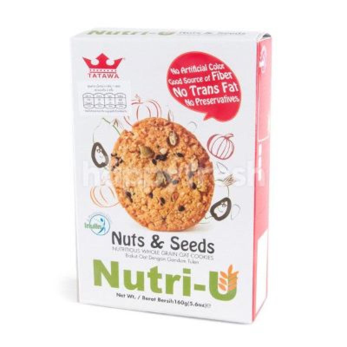 Nutri-U Whole Grain Oat Cookies Nuts & Seeds