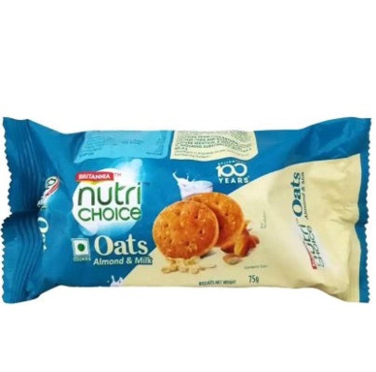 Nutri Choice Almond & Milk Oats Cookies