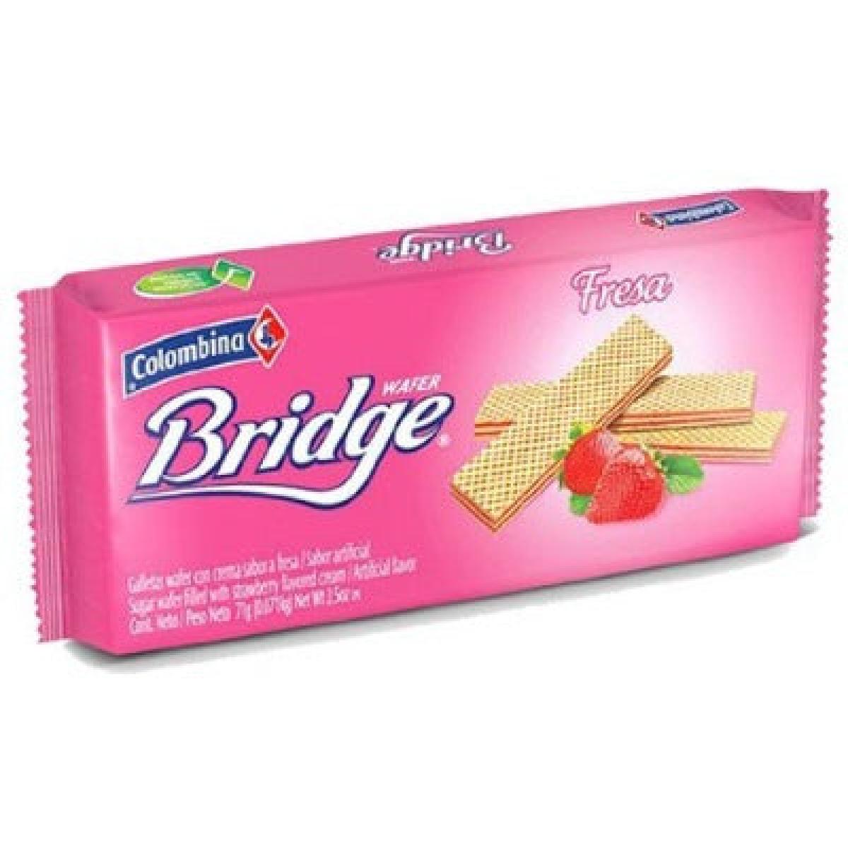 Bridge Double Cream Starwberry Wafer