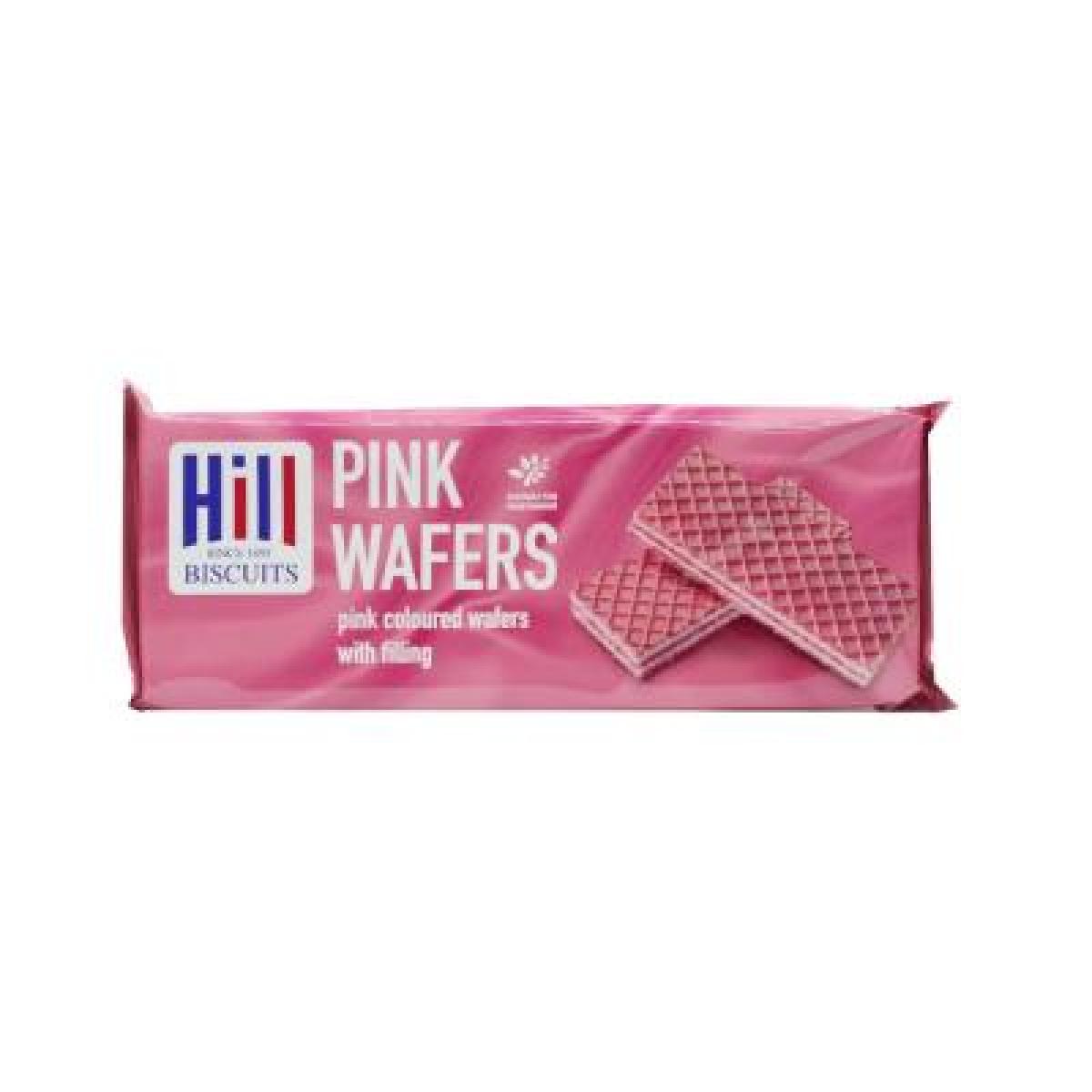 Pink Coloured Cream Wafers