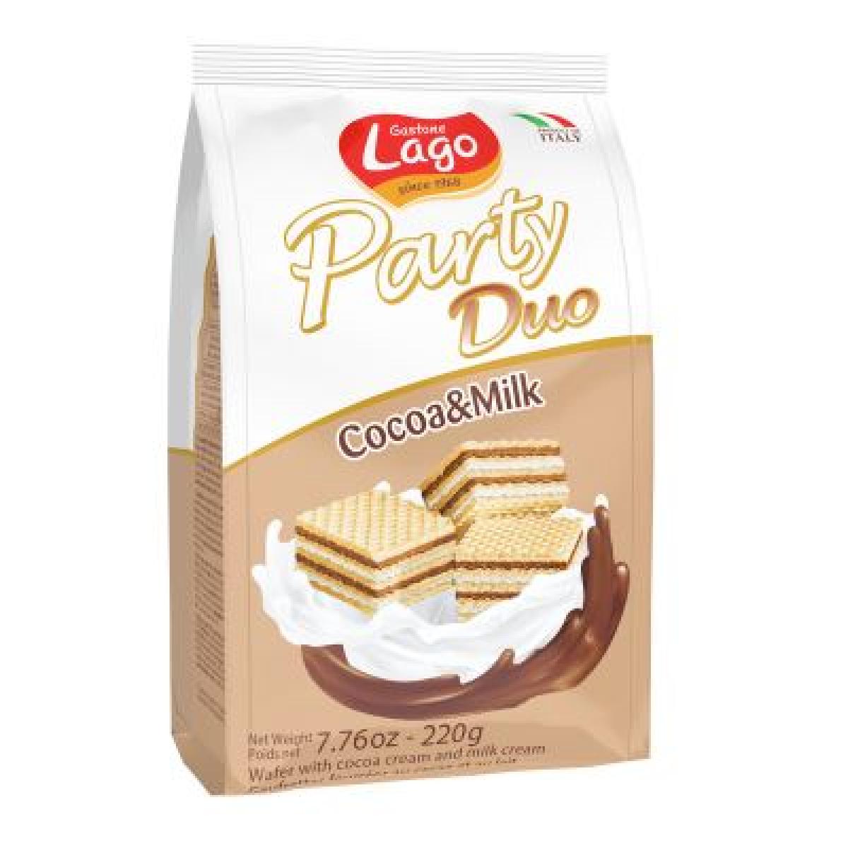 Party Duo Cocoa & Milk Cream Wafers
