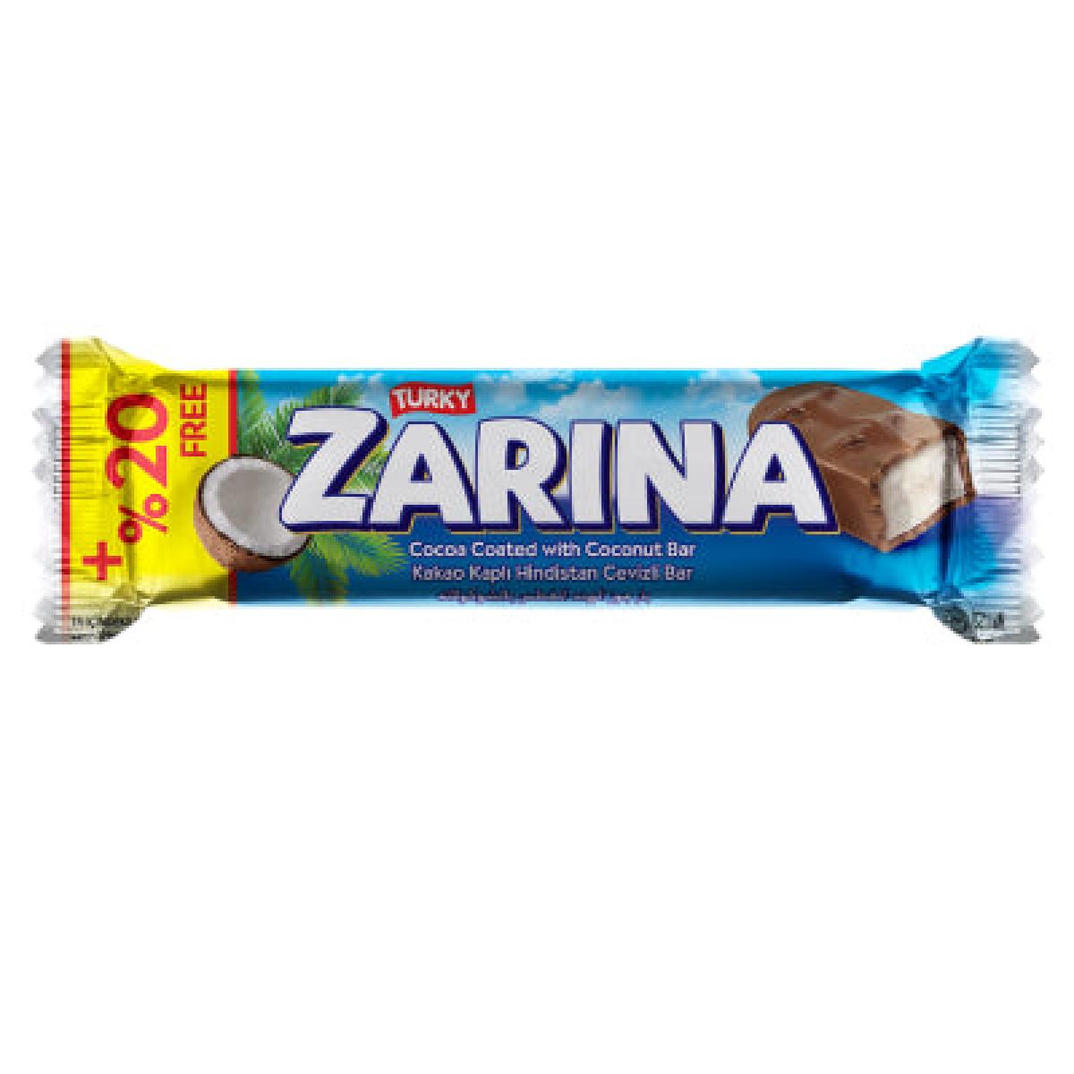 Zarina Cocoa Coated Coconut Bar x12