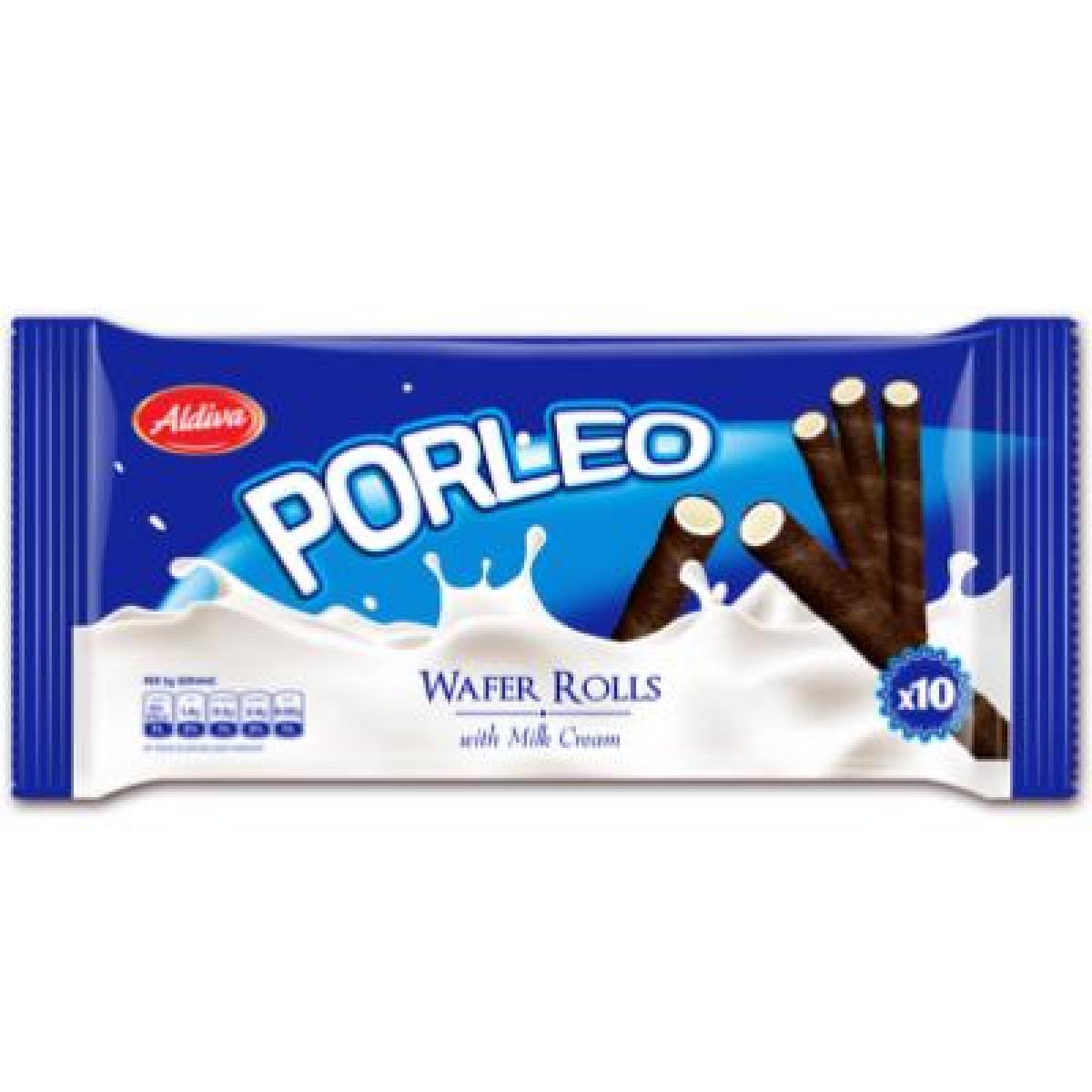 Porleo Milk Cream Wafer Rolls