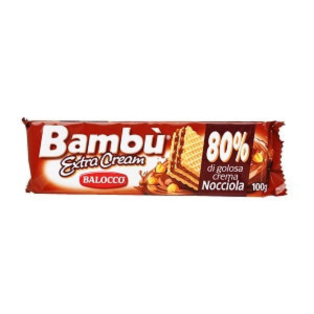 Bambu Extra Cream Crispy Wafers Filled With Hazelnut Cream