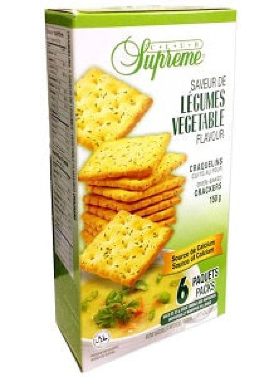 Oven Baked Crackers Legumes Vegetable Flavour