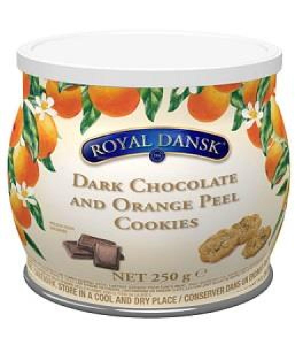 Dark Chocolate & Orange Peel Cookies