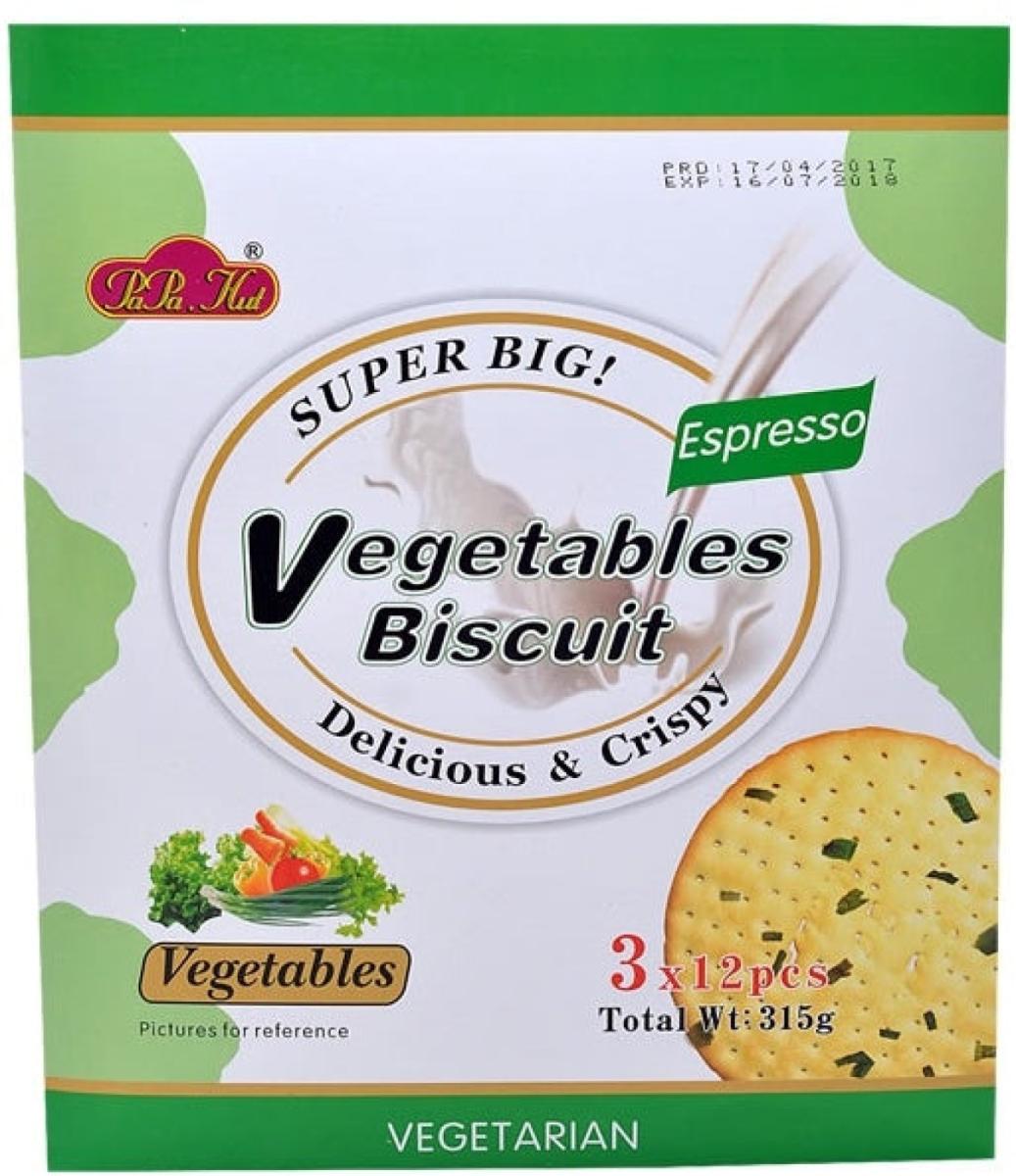 Vegetarian Espresso Vegetables Biscuit