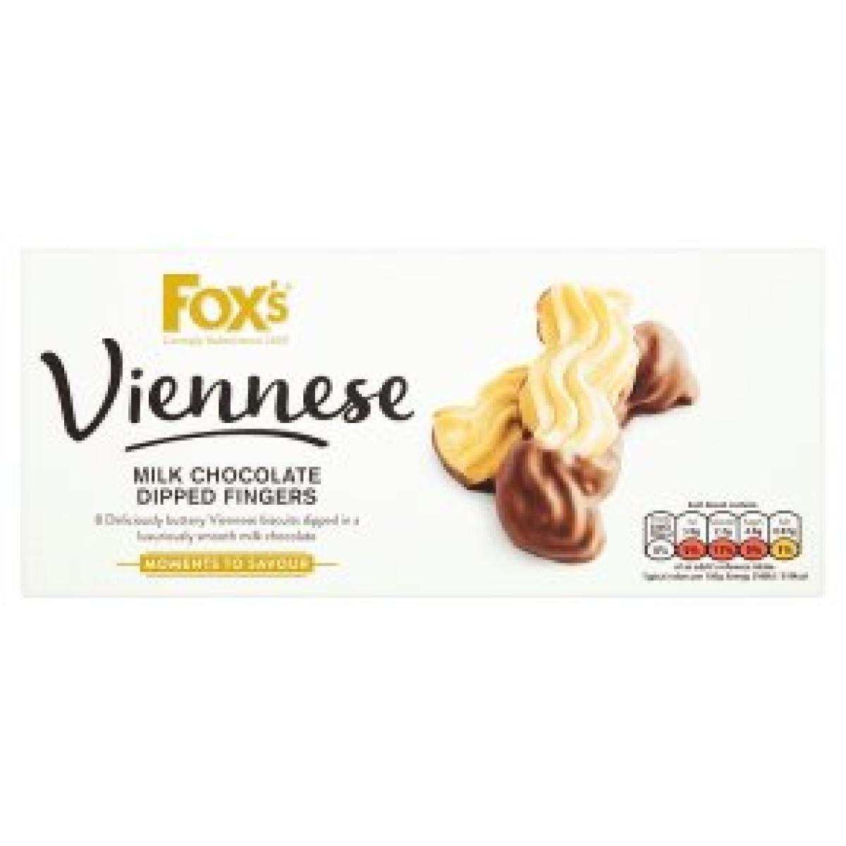 Viennese Milk Chocolate Dipped Fingers