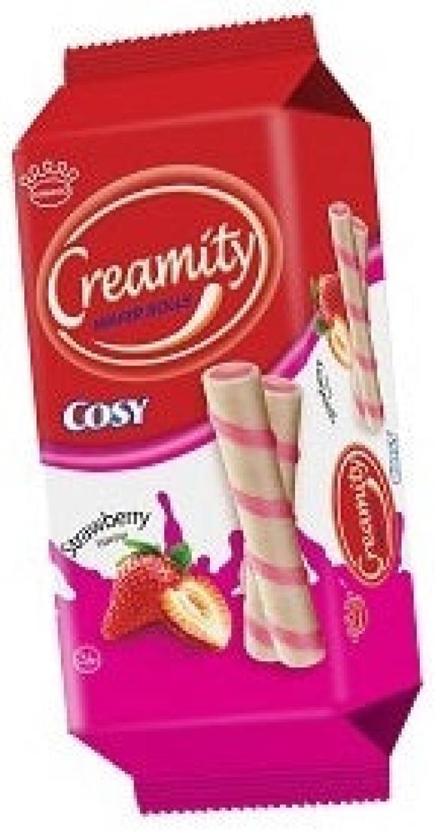 Cosy Creamity Wafer Rolls Strawberry