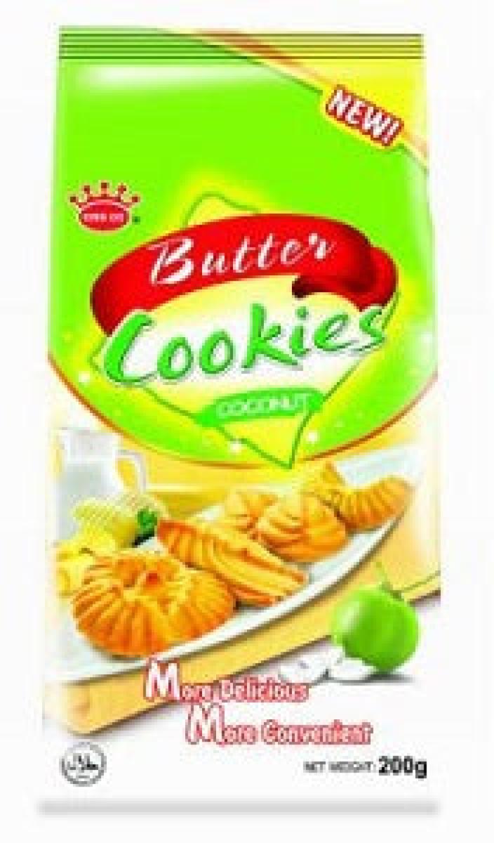 Butter Cookies Milk Coconut