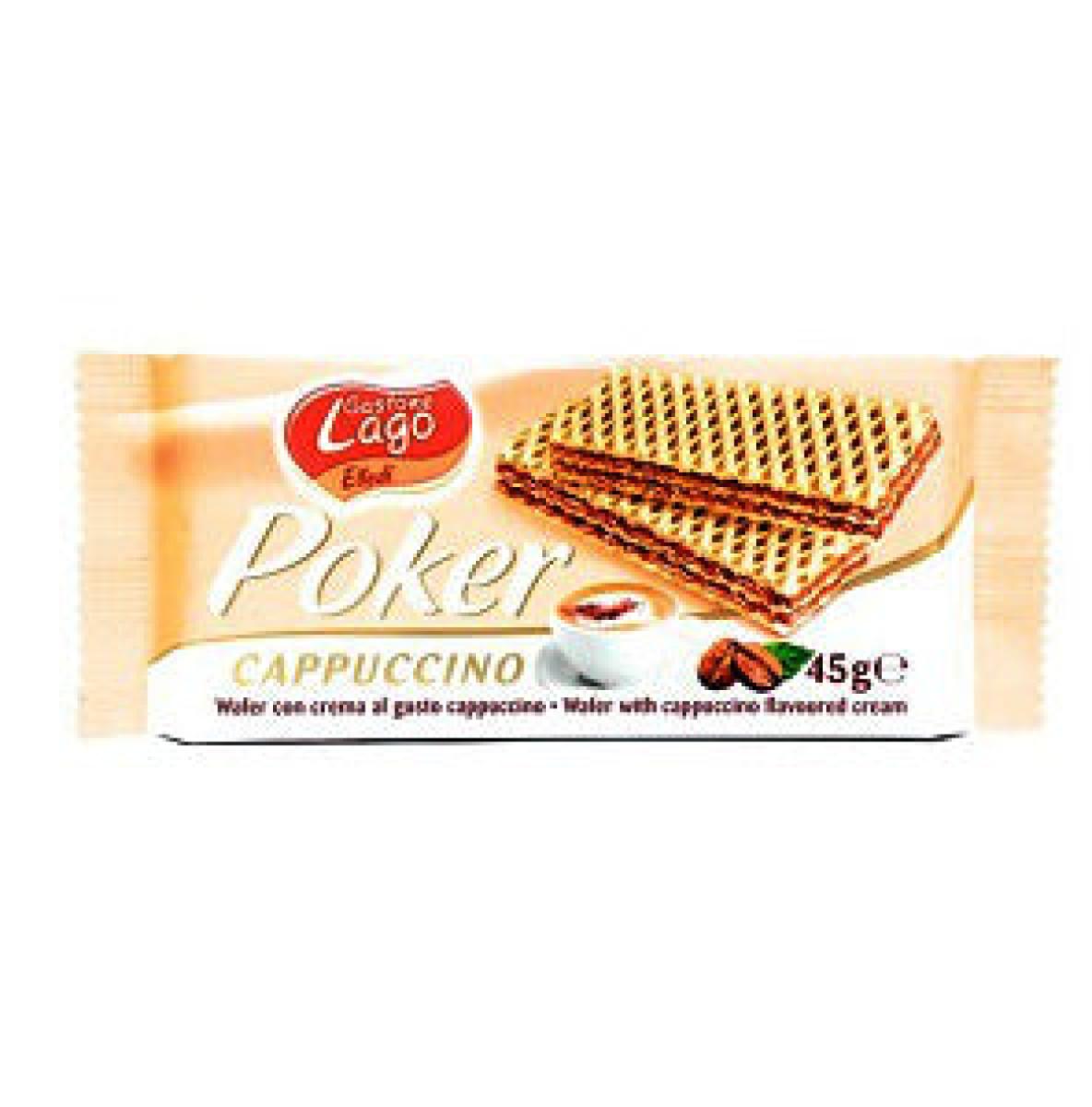 Poker Cappuccino Cream Wafers