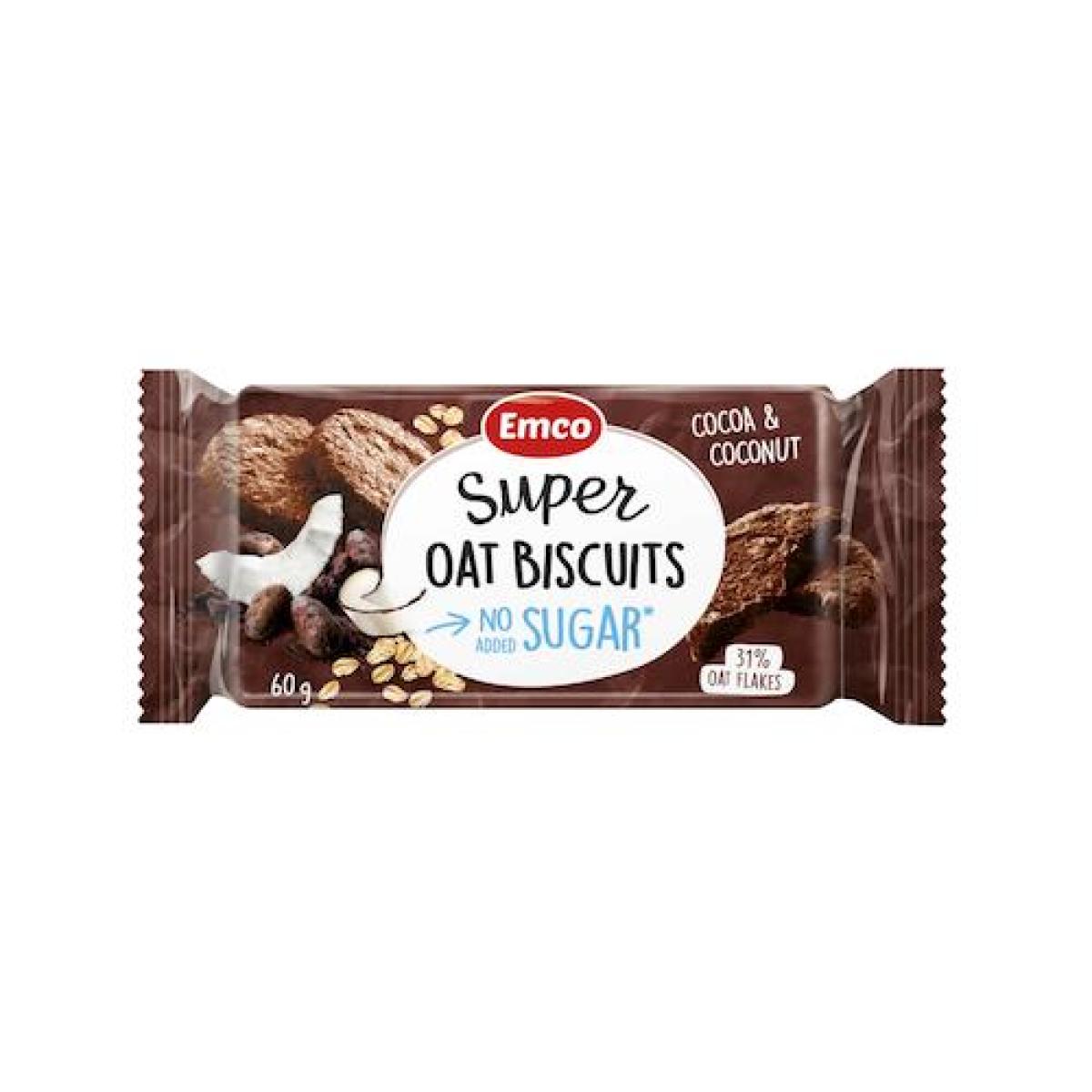 Super Oat Bisucuit No Added Sugar Cocoa & Coconut