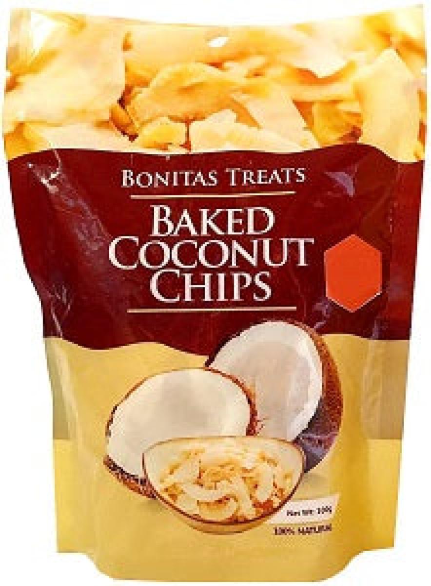 Baked Coconut Chips Unsweetened