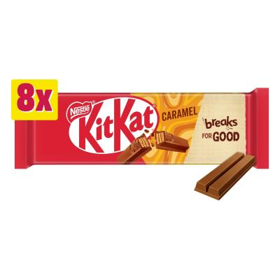 2 Finger Caramel Milk Chocolate Biscuit Bars 8 Pack Multi-Pack
