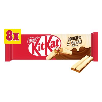 2 Finger Cookies & Cream Chocolate Biscuit Bar 8 Pack Multi-Pack