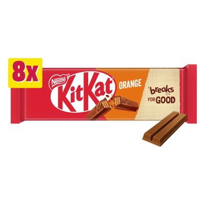 2 Finger Orange Chocolate Biscuit Bar 8 Pack Multi-Pack