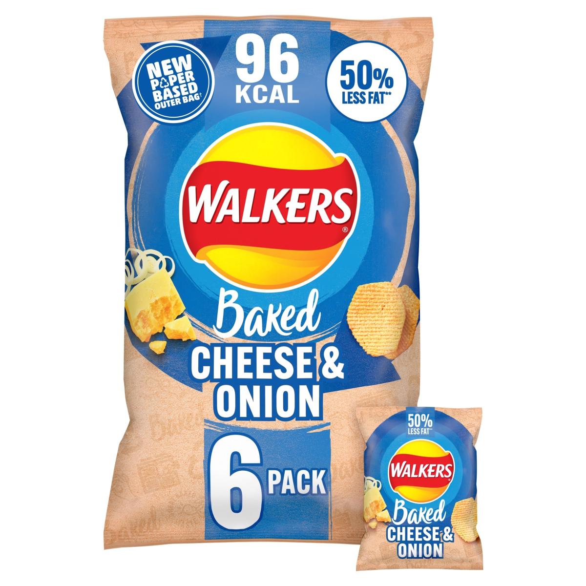 Baked Cheese & Onion Multi-Pack Crisps