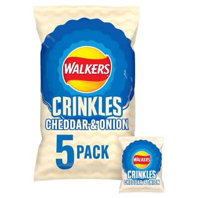 Crinkles Cheddar Cheese & Onion Crisps