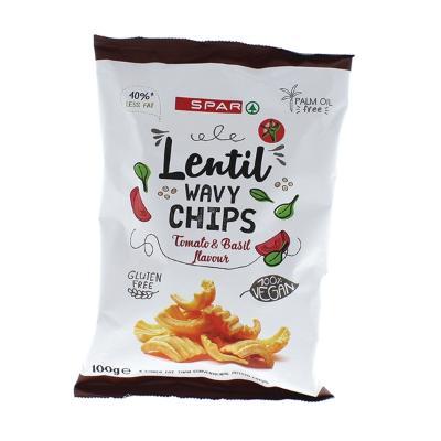 Lentil Wavy Tomato & Basil Chips