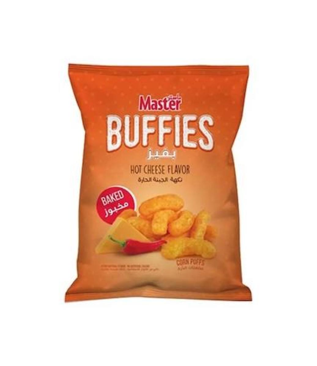 Buffies Hot Cheese Flavor Baked Corn Puffs
