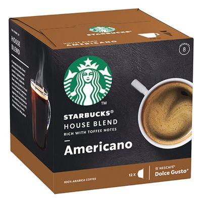 Americano House Blend Compatible With Nescafe Dolce Gusto x6 Milk, x6 Coffee Capsules