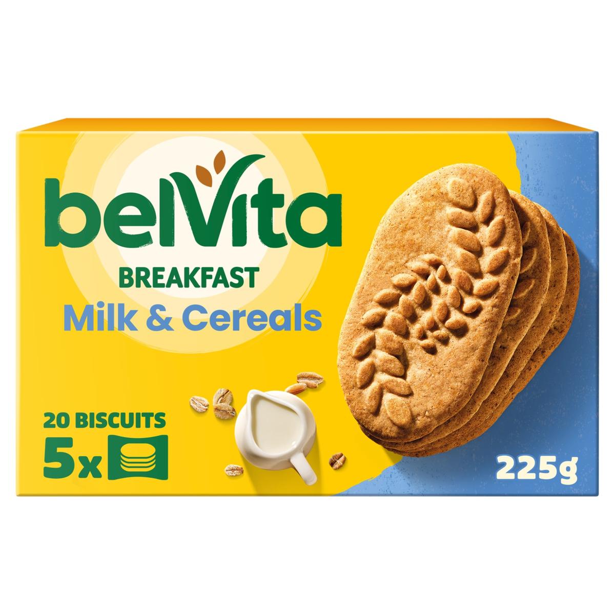 Breakfast Milk & Cereal Biscuit Snack Bars Pack