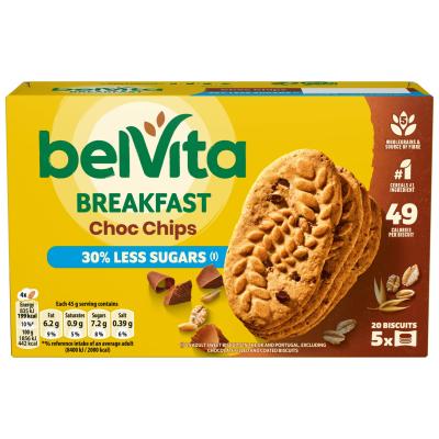 Cocoa Chocolate Chip Cereal Biscuit Snack Bars Pack