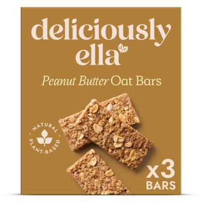 Baked Flapjack Oat Bars Peanut Butter