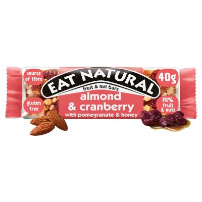 Fruit & Nut Almond & Cranberry Bar With Pomegranate & Honey