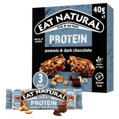 Protein Fruit & Nut Bars Peanuts & Dark Chocolate