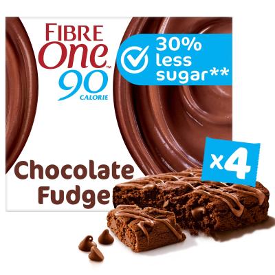 90 Calorie Chocolate Fudge Brownies Snack Bars