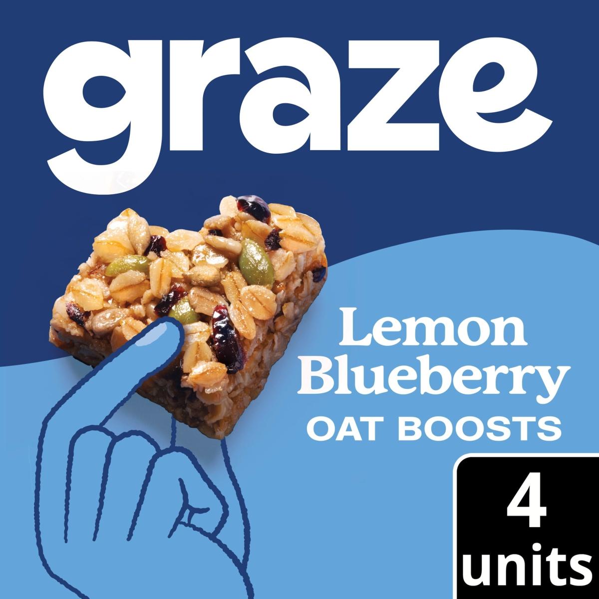 Lemon Blueberry Oat Boosts Flapjack Snack