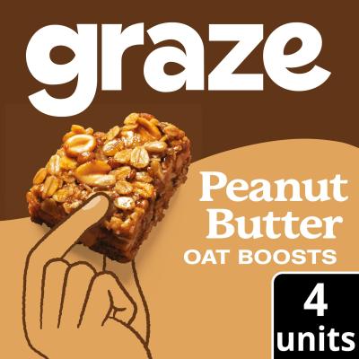 Peanut Butter Oat Boosts Flapjack Snack