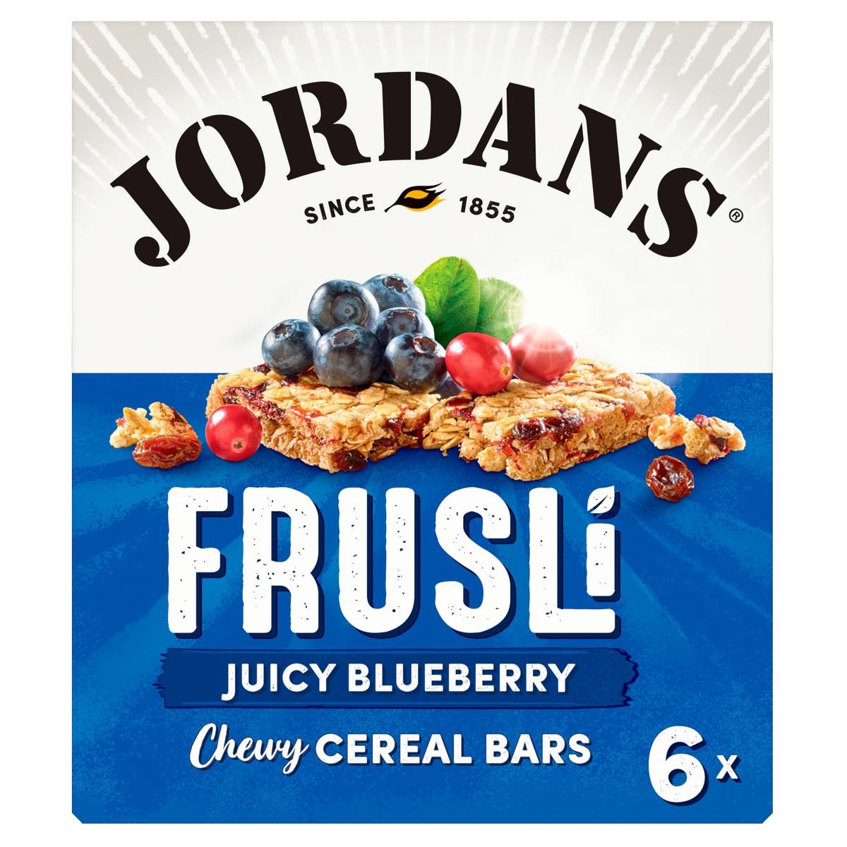 Frusli Juicy Blueberries Chewy Cereal Bars