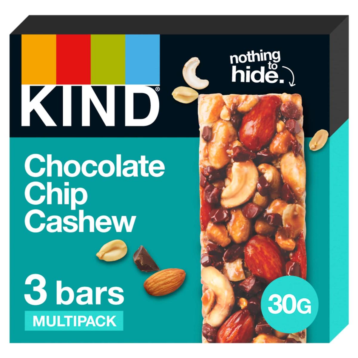 Chocolate Chip Cashew & Mixed Nut Bar